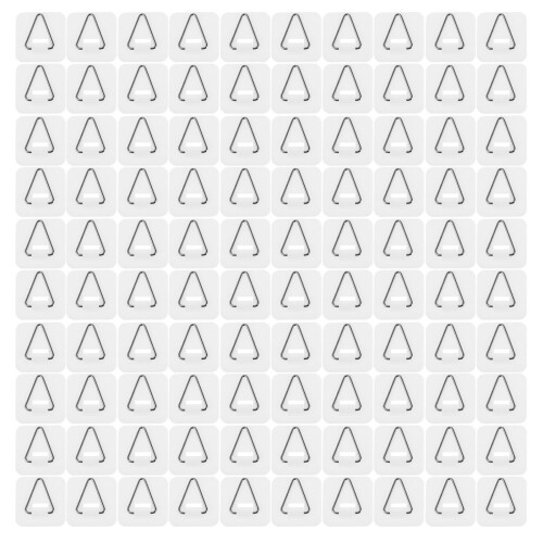 500Pcs Reusable Plastic Plate Hanging Hook Invisible Wall Plate Hanger