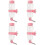 4Sets Pink Hanging Automatic Pet Water Feeder for Hamsters and Rabbits 6