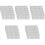 25Pcs 3-Grid White Ceramic Dipping Dish Soy Sauce Dish for Home 3