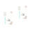 2Sets Space-Saving Plastic Water Feeder for Small Birds and Rabbits 6