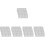 25Pcs 3-Grid White Ceramic Dipping Dish Soy Sauce Dish for Home 5