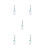 5Pcs Multi Acrylic Phone Charm Chain Beaded Wrist Lanyard Strap 10