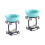 2Pcs Blue Ceramic and Iron Candlestick Essential Oil Burner for Home 4