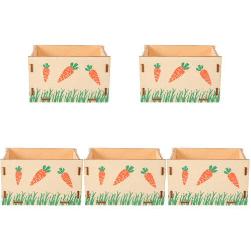 5Pcs Household Wooden Bunny Feeder Durable Multi-Use Rabbit Accessory 2