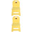 2Pcs Plastic Folding Chair Yellow Portable Step Stool for Garden Use 4