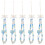 5Pcs Multi Acrylic Phone Charm Chain Beaded Wrist Lanyard Strap 11