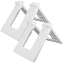 8Pcs White Plastic Bike Holder Scooter Stand for Portable Parking Use