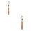 2Pcs Premium Fish Scale Tool with Serrated Teeth Light Brown 3