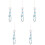 5Pcs Multi Acrylic Phone Charm Chain Beaded Wrist Lanyard Strap 5