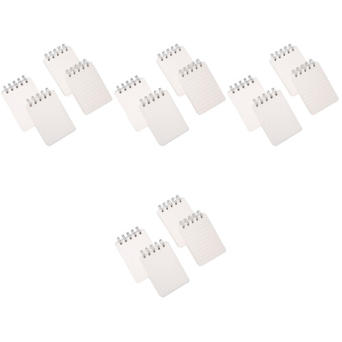 16Pcs Portable White Note Pads Spiral Small Notebooks for Student Use 2