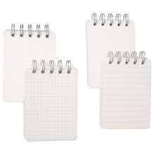 16Pcs Portable White Note Pads Spiral Small Notebooks for Student Use