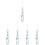 5Pcs Multi Acrylic Phone Charm Chain Beaded Wrist Lanyard Strap 7