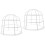 2Pcs White Metal Detector Guard Cover Easy Install for Home Use 6