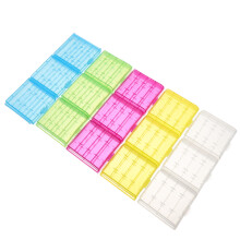 60Pcs Battery Safety Box Plastic Container Portable Carrying Case