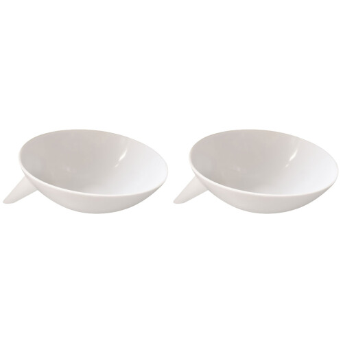 2Pcs Multi-Purpose White Plastic Strainers for Pasta Fruit and Rice 1