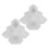 4Pcs White Ceramic Christmas Tree Snack Serving Plates for Home Use 3