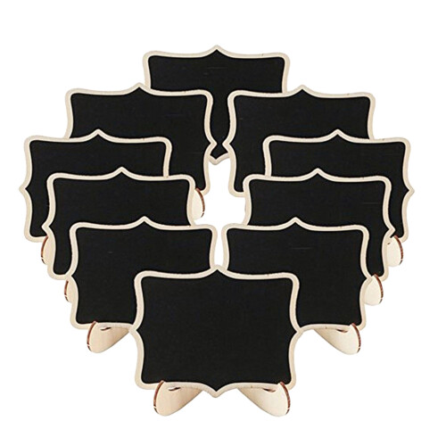 36Pcs Chalkboard Signs Mini Black Desktop Boards with Wood Frame