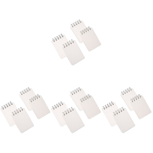 16Pcs Portable White Note Pads Spiral Small Notebooks for Student Use 1