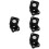 8 Pcs Motorcycle Handlebar Risers Aluminum Mount Clamp Tapers 5