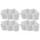 4Pcs White Ceramic Christmas Tree Snack Serving Plates for Home Use 4