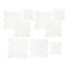 30Pcs Durable Plastic Canvas Sheets White Mesh Grid DIY Craft Material