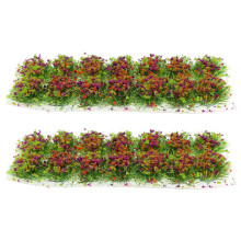 Set Of 2 Simulation Grass Cluster Miniature Landscape Decor Diy False