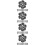 160 Sets D Ring Luggage Buckle D-Ring Iron Rivet 8