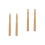 4Pcs Handle Replacement Wooden Beige Durable Grip 5