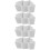 4Pcs White Ceramic Christmas Tree Snack Serving Plates for Home Use 7