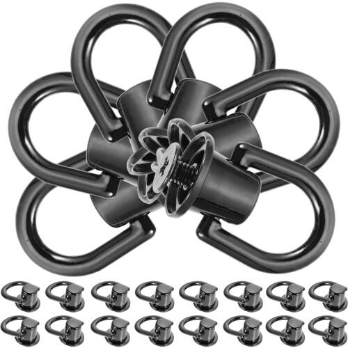 160 Sets D Ring Luggage Buckle D-Ring Iron Rivet