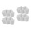 4Pcs White Ceramic Christmas Tree Snack Serving Plates for Home Use 6