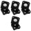8 Pcs Motorcycle Handlebar Risers Aluminum Mount Clamp Tapers 2