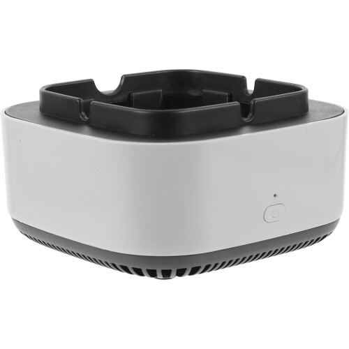 2Pcs Battery Powered Grey Ashtray Air Purifier Dual Function for Home 2