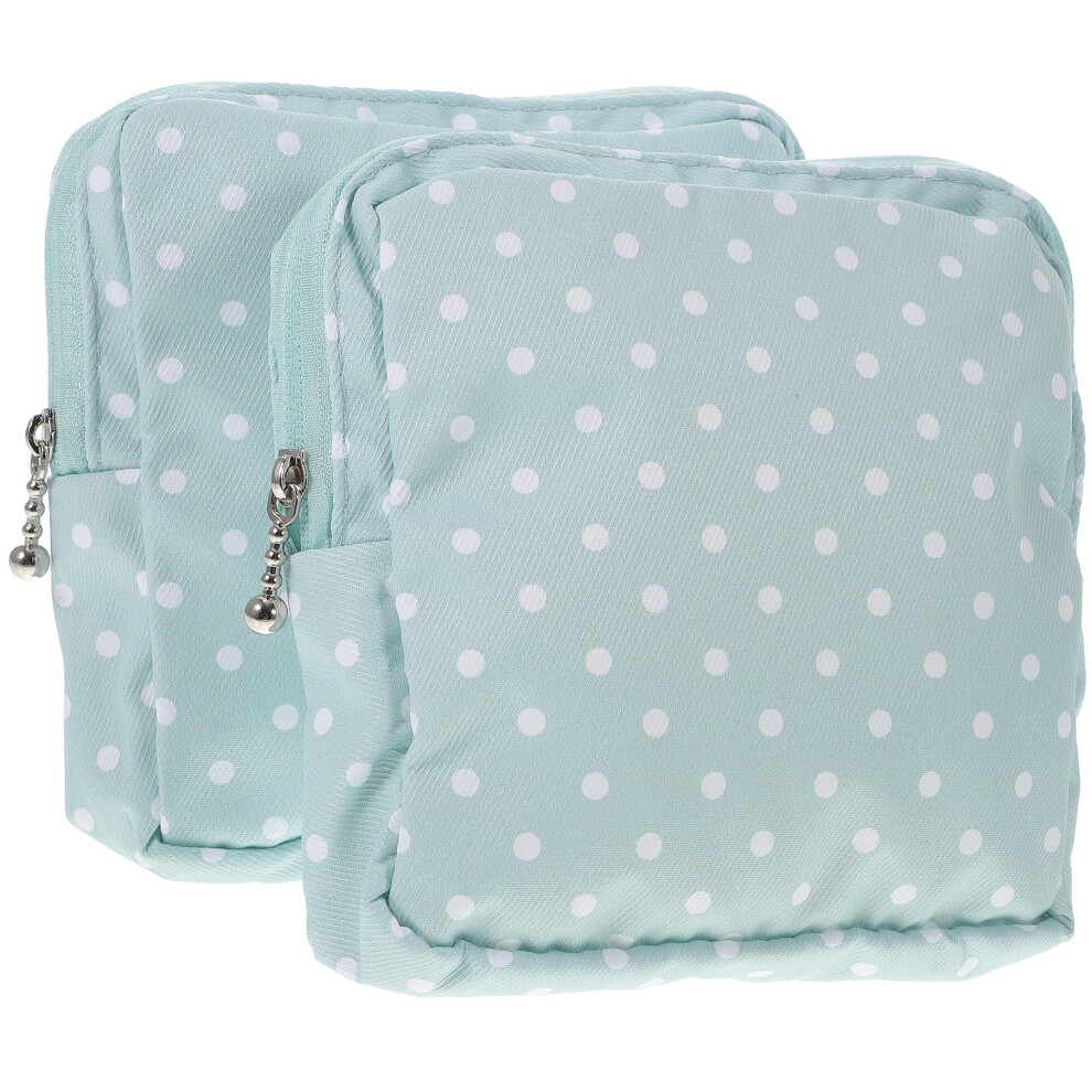 Ohphcall Light/Green 4Pcs Small Wet Bag Portable Sanitary Napkin Storage Pouch