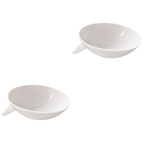 2Pcs Multi-Purpose White Plastic Strainers for Pasta Fruit and Rice 2