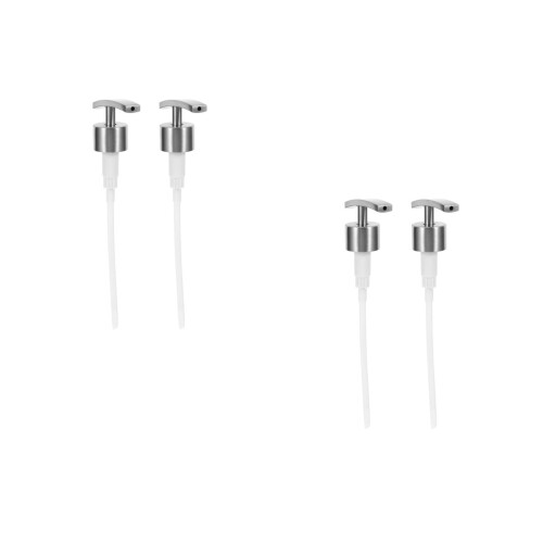 4Pièces Distributeur Robuste En Acier Inoxydable Couleur Blanche 1
