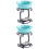 2Pcs Blue Ceramic and Iron Candlestick Essential Oil Burner for Home 5