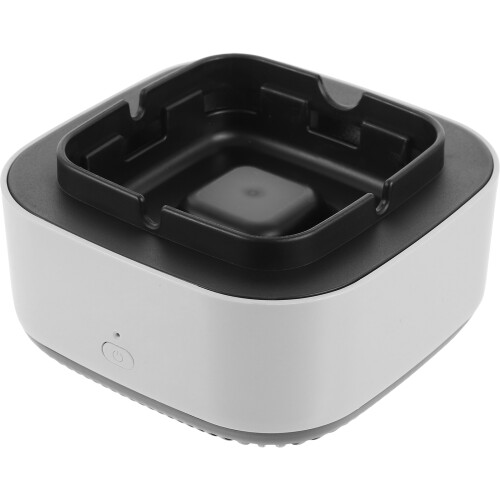 2Pcs Battery Powered Grey Ashtray Air Purifier Dual Function for Home 1