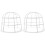 2Pcs White Metal Detector Guard Cover Easy Install for Home Use 4