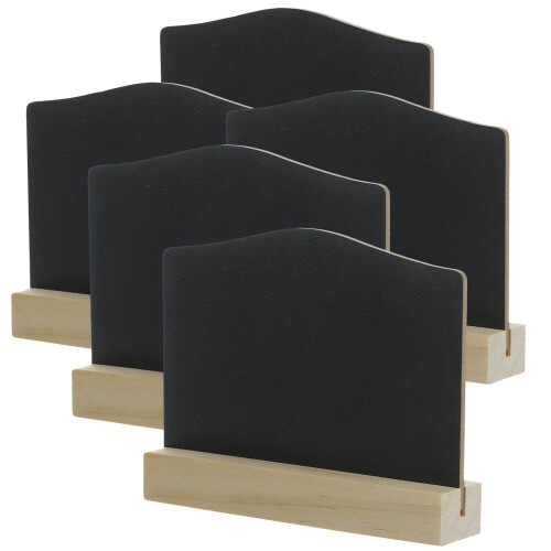 20Pcs Double-Sided Wood Chalkboard Table Tags for Wedding and Home Use 2