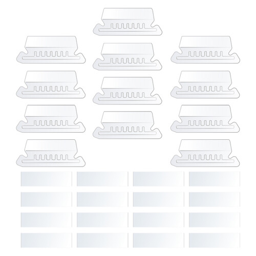 2 Pieces Boxes File Cabinet Folder Tabs Label Holder 2