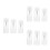 9Pcs Transparent Empty Push Down Pump Bottles for Nail Remover Liquid 9