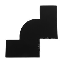 2Pcs Durable Plastic Beard Shaper for Men Hair Styling and Grooming
