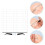 Raindrops  2 Pieces Facial Headband Eyebrow Positioning Ruler 11