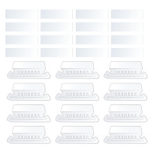 2 Pieces Boxes File Cabinet Folder Tabs Label Holder