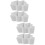 4Pcs White Ceramic Christmas Tree Snack Serving Plates for Home Use 9