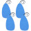 16Pcs Blue Practical Saxophone Cleaning Cloth Kit with Suede Material 1