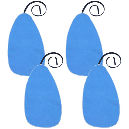 16Pcs Blue Practical Saxophone Cleaning Cloth Kit with Suede Material