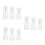 9Pcs Transparent Empty Push Down Pump Bottles for Nail Remover Liquid 10