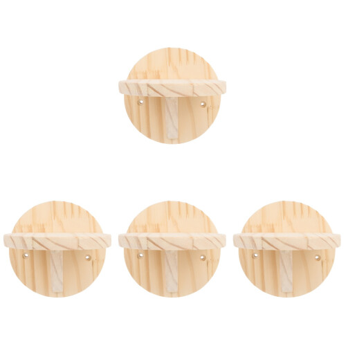 4pcs Wall Cat Jumping Platform Cat Climbing Frame Wood Pet 1